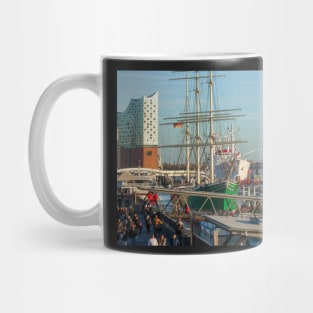 Elbphilharmonie, Elbe, Rickmer Rickmers, Cap San Diego, Hamburg Mug